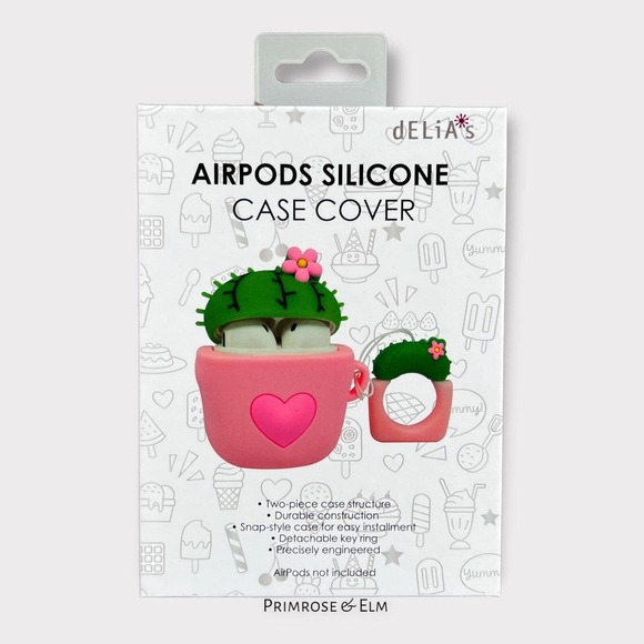 Gabba Goods Cactus Silicone Protective Airpod Case Cover for Airpods 1&2… - Picture 2 of 2